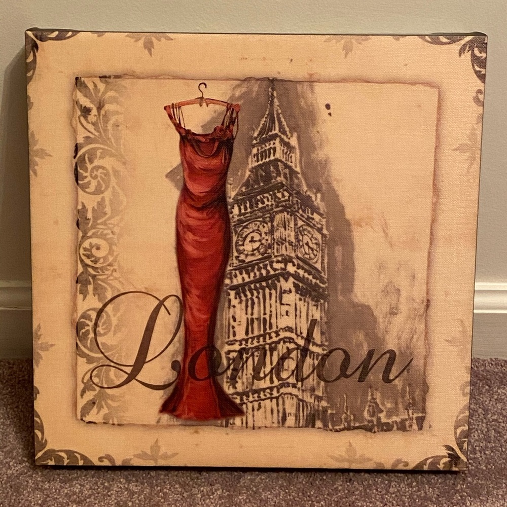 11.5x11.5” home decor London wall art 🖼 💃🏻